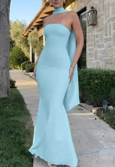 Fishtail Dress Ruby Luxury