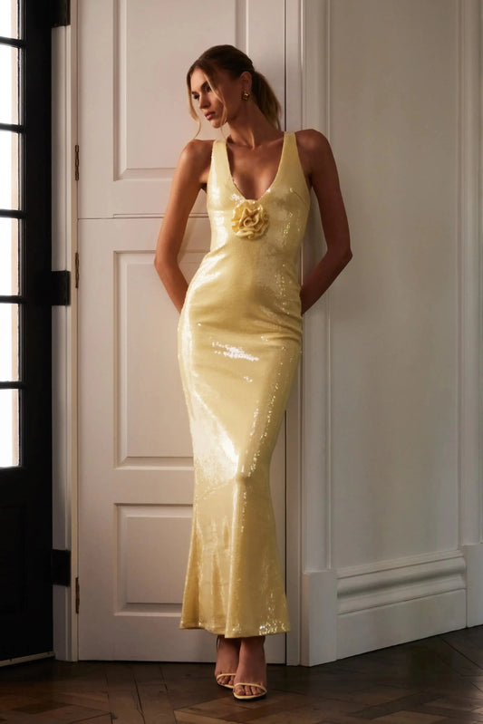 Eliza Rose Sequin Maxi Dress - Ruby Luxury