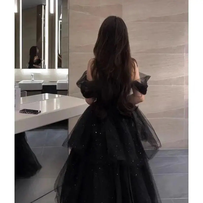 Luxury Black Evening Dress - Exquisite Design for Special Occasions My Store