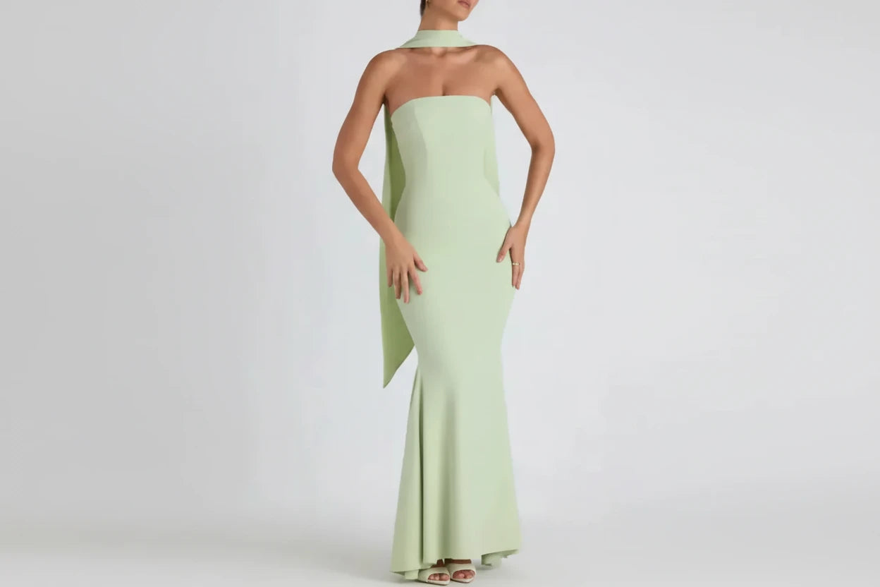 Fishtail Dress Ruby Luxury