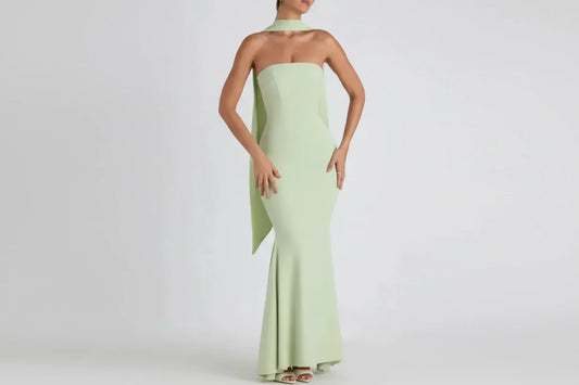 Fishtail Dress Ruby Luxury