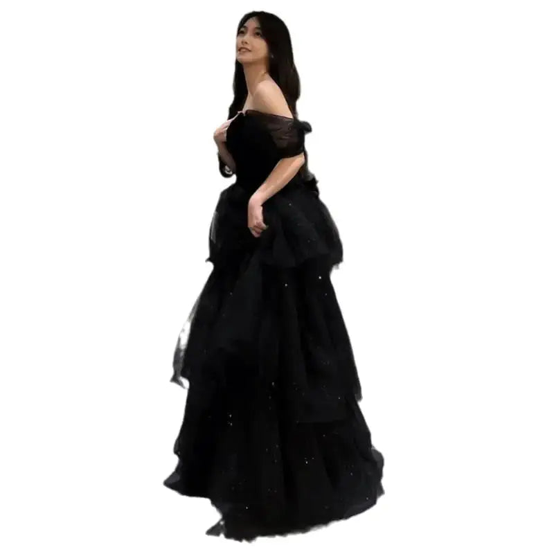 Luxury Black Evening Dress - Exquisite Design for Special Occasions My Store